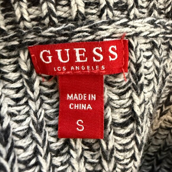 Vintage Guess Y2K Lace Up Crewneck Sweater Pullover Women's Small Gray Retro 00s - Picture 12 of 14